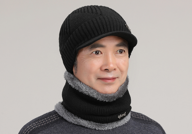 针织鸭舌帽